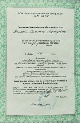 Сертификат 1185